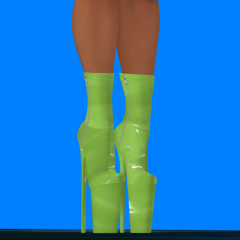 Second Life Marketplace - Lime Buss it high heel boots